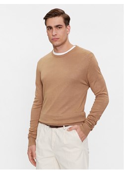 Brave Soul Sweter MK-36ARUNDELB Brązowy Regular Fit ze sklepu MODIVO w kategorii Swetry męskie - zdjęcie 181167966
