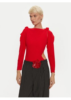 ROTATE Body Linno 1137473017 Czerwony Slim Fit ze sklepu MODIVO w kategorii Bluzki damskie - zdjęcie 181168045