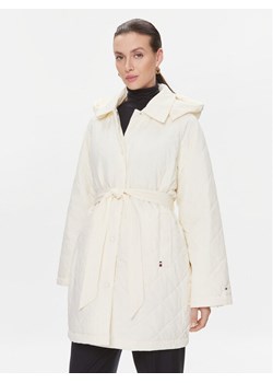 Tommy Hilfiger Płaszcz przejściowy WW0WW40469 Beżowy Relaxed Fit ze sklepu MODIVO w kategorii Płaszcze damskie - zdjęcie 181168105