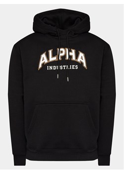 Alpha Industries Bluza College 146331 Czarny Regular Fit ze sklepu MODIVO w kategorii Bluzy męskie - zdjęcie 181168157