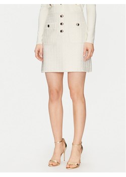 Morgan Spódnica mini 251-JABI Écru Slim Fit ze sklepu MODIVO w kategorii Spódnice - zdjęcie 181168245