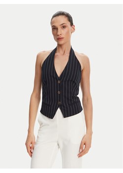 Fracomina Kamizelka garniturowa FR25SJ5002W761D4 Granatowy Slim Fit ze sklepu MODIVO w kategorii Kamizelki damskie - zdjęcie 181168359