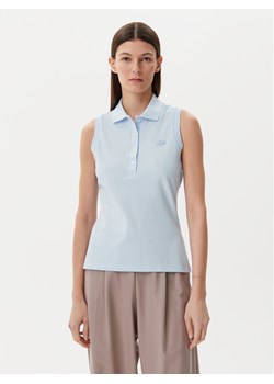 Lacoste Polo PF5445 Błękitny Slim Fit ze sklepu MODIVO w kategorii Bluzki damskie - zdjęcie 181168439