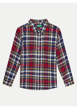 United Colors Of Benetton Koszula 5LQHGQ024 Czerwony Relaxed Fit ze sklepu MODIVO w kategorii Koszule chłopięce - zdjęcie 181168475