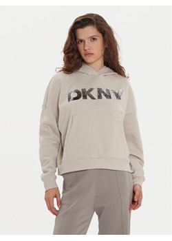 DKNY Bluza DP4T1031 Beżowy Regular Fit ze sklepu MODIVO w kategorii Bluzy damskie - zdjęcie 181168505