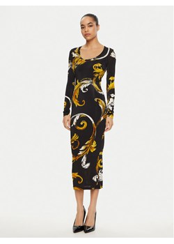 Versace Jeans Couture Sukienka codzienna 78HAO920 JS471 Czarny Regular Fit ze sklepu MODIVO w kategorii Sukienki - zdjęcie 181168616