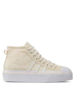 adidas Sneakersy Nizza Platform Mid W GX8356 Beżowy ze sklepu MODIVO w kategorii Trampki damskie - zdjęcie 181168667