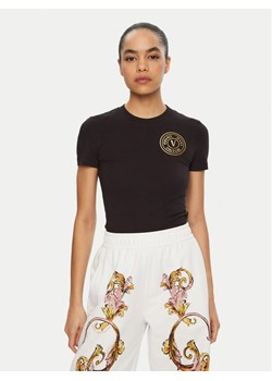 Versace Jeans Couture T-Shirt 78HAHT00 Czarny Regular Fit ze sklepu MODIVO w kategorii Bluzki damskie - zdjęcie 181168688