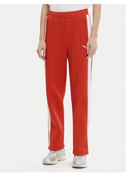 Puma Spodnie dresowe T7 Always On 629797 Czerwony Straight Fit - id: 0000304577147 - marki Puma - 181168968 Puma Spodnie dresowe T7 Always On 629797 Czerwony Straight Fit ze sklepu MODIVO w kategorii Spodnie damskie - zdjęcie 181168968
