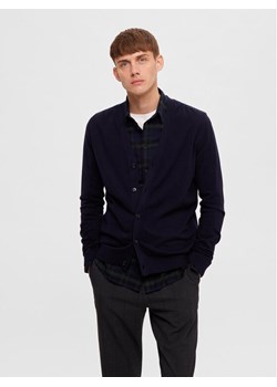 Selected Homme Kardigan Berg 16090146 Granatowy Regular Fit ze sklepu MODIVO w kategorii Swetry męskie - zdjęcie 181168969