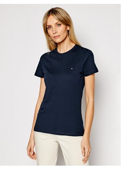 Tommy Hilfiger T-Shirt WW0WW22043 Granatowy Regular Fit ze sklepu MODIVO w kategorii Bluzki damskie - zdjęcie 181168978