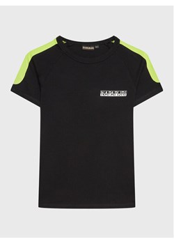 Napapijri T-Shirt S-Pinta NP0A4H2Y D Czarny Regular Fit ze sklepu MODIVO w kategorii T-shirty chłopięce - zdjęcie 181169026