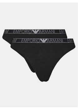 Emporio Armani Underwear Komplet 2 par stringów 163333 4R223 00020 Czarny ze sklepu MODIVO w kategorii Majtki damskie - zdjęcie 181169269