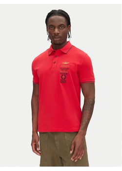 Aeronautica Militare Polo 251PO1853P191 Czerwony Regular Fit ze sklepu MODIVO w kategorii T-shirty męskie - zdjęcie 181169399