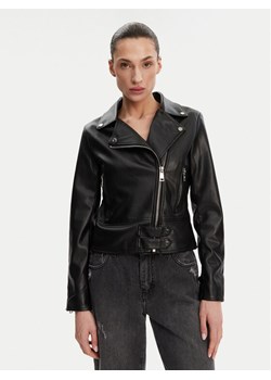 Rinascimento Kurtka z imitacji skóry CFC0119619003 Czarny Regular Fit ze sklepu MODIVO w kategorii Kurtki damskie - zdjęcie 181169575