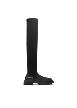 LOVE MOSCHINO Muszkieterki JA26015G1LIMZ000 Czarny - id: 0000304542138 - marki Love Moschino - 181169596 LOVE MOSCHINO Muszkieterki JA26015G1LIMZ000 Czarny ze sklepu MODIVO w kategorii Kozaki damskie - zdjęcie 181169596