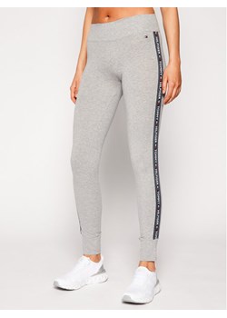 Tommy Hilfiger Legginsy UW0UW00563 Szary Slim Fit ze sklepu MODIVO w kategorii Spodnie damskie - zdjęcie 181169617