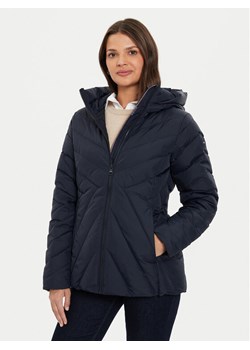Tommy Hilfiger Kurtka puchowa Chevron WW0WW42623 Granatowy Regular Fit ze sklepu MODIVO w kategorii Kurtki damskie - zdjęcie 181169638
