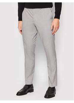 Selected Homme Spodnie garniturowe Logan 16056890 Szary Slim Fit ze sklepu MODIVO w kategorii Spodnie męskie - zdjęcie 181169697