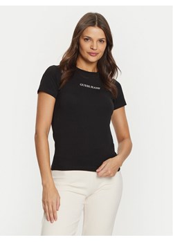 Guess Jeans T-Shirt W4YI01 J1314 Czarny Regular Fit ze sklepu MODIVO w kategorii Bluzki damskie - zdjęcie 181169719