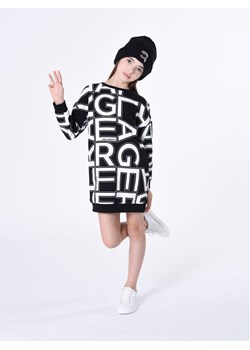 Karl Lagerfeld Kids Sukienka dzianinowa Z12253 S Czarny Regular Fit ze sklepu MODIVO w kategorii Sukienki dziewczęce - zdjęcie 181170076