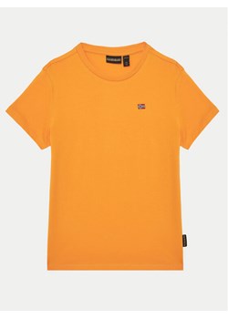 Napapijri T-Shirt Salis SS 2 NP0A4GEHA701 S Pomarańczowy Regular Fit ze sklepu MODIVO w kategorii T-shirty chłopięce - zdjęcie 181170226