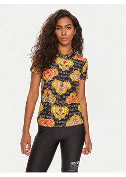 Versace Jeans Couture T-Shirt 76HAH6B8 Czarny Slim Fit ze sklepu MODIVO w kategorii Bluzki damskie - zdjęcie 181170236