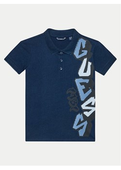 Guess Polo L4GP02 K8GA0 Granatowy Regular Fit ze sklepu MODIVO w kategorii T-shirty chłopięce - zdjęcie 181170296
