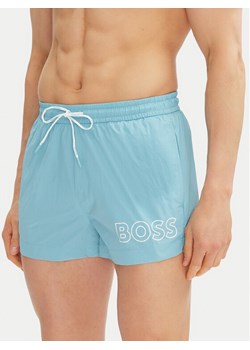 BOSS Szorty kąpielowe Mooneye 50469280 Niebieski Regular Fit ze sklepu MODIVO w kategorii Kąpielówki - zdjęcie 181170309