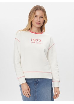 Pepe Jeans Bluza Hache PL581398 Biały Boxy Fit ze sklepu MODIVO w kategorii Bluzy damskie - zdjęcie 181170336
