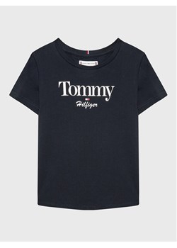 Tommy Hilfiger T-Shirt Graphic Glitter KG0KG06821 D Granatowy Regular Fit ze sklepu MODIVO w kategorii T-shirty chłopięce - zdjęcie 181170366