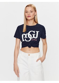 Guess T-Shirt Debora V3YI17 I3Z14 Granatowy Regular Fit ze sklepu MODIVO w kategorii Bluzki damskie - zdjęcie 181170549