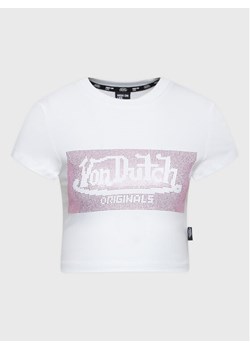 Von Dutch T-Shirt Anna 6230062 Biały Regular Fit ze sklepu MODIVO w kategorii Bluzki damskie - zdjęcie 181170596