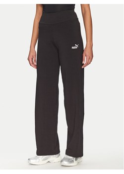 Puma Legginsy Ess Small No. 1 Logo 682428 Czarny Straight Fit ze sklepu MODIVO w kategorii Spodnie damskie - zdjęcie 181170669