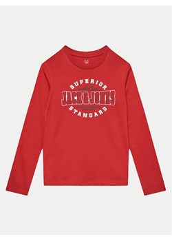 Jack&Jones Junior Bluzka Logo 12258880 Czerwony Regular Fit ze sklepu MODIVO w kategorii T-shirty chłopięce - zdjęcie 181170785