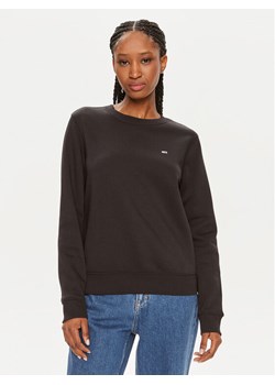 Tommy Jeans Bluza Flag DW0DW19726 Czarny Regular Fit ze sklepu MODIVO w kategorii Bluzy damskie - zdjęcie 181170948