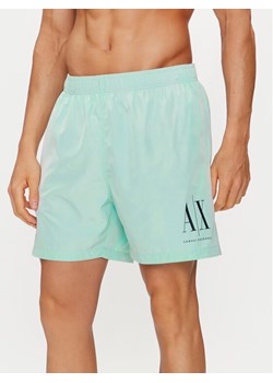 Armani Exchange Szorty plażowe 953034 CC623 16130 Zielony Regular Fit ze sklepu MODIVO w kategorii Kąpielówki - zdjęcie 181171006
