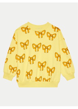 Mini Rodini Bluza Bow 2472014923 Żółty Regular Fit ze sklepu MODIVO w kategorii Bluzy dziewczęce - zdjęcie 181171025