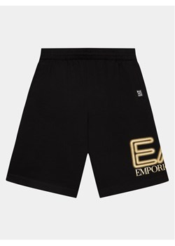 EA7 Emporio Armani Szorty materiałowe 3DBS57 BJ05Z 0200 Czarny Regular Fit ze sklepu MODIVO w kategorii Kąpielówki chłopięce - zdjęcie 181171039