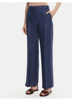 Weekend Max Mara Spodnie materiałowe Malizia 2515131052 Granatowy Regular Fit ze sklepu MODIVO w kategorii Spodnie damskie - zdjęcie 181171045