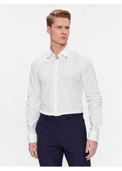 Hugo Koszula Ermo 50508633 Biały Slim Fit ze sklepu MODIVO w kategorii Koszule męskie - zdjęcie 181171047