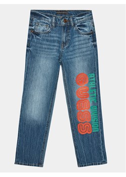 Guess Jeansy L4RA16 D45E0 Niebieski Straight Fit ze sklepu MODIVO w kategorii Spodnie chłopięce - zdjęcie 181171066