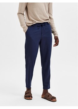 Selected Homme Chinosy 16087636 Granatowy Slim Tapered Fit ze sklepu MODIVO w kategorii Spodnie męskie - zdjęcie 181171079