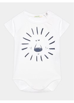 United Colors Of Benetton Body dziecięce 3P4ZAB00C Biały Regular Fit ze sklepu MODIVO w kategorii Body niemowlęce - zdjęcie 181171196