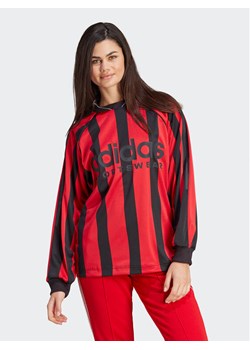 adidas Bluzka Jacquard Long-Sleeve Top Jersey IC6634 Czarny Loose Fit ze sklepu MODIVO w kategorii Bluzki damskie - zdjęcie 181171277