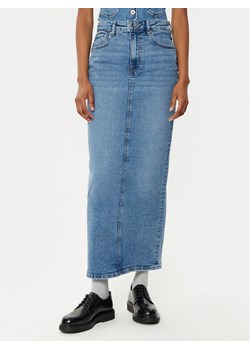 Gina Tricot Spódnica jeansowa 24062 Niebieski Regular Fit ze sklepu MODIVO w kategorii Spódnice - zdjęcie 181171457