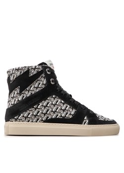 Zadig&Voltaire Sneakersy High Flash Mo SWSN00057 Czarny ze sklepu MODIVO w kategorii Trampki damskie - zdjęcie 181172545