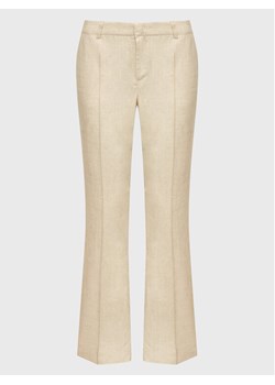 Gina Tricot Spodnie materiałowe 19954 Beżowy Regular Fit ze sklepu MODIVO w kategorii Spodnie damskie - zdjęcie 181172628