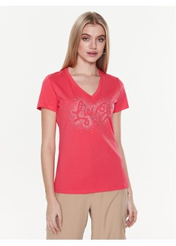 Liu Jo T-Shirt WA3278 JS923 Różowy Regular Fit ze sklepu MODIVO w kategorii Bluzki damskie - zdjęcie 181172687