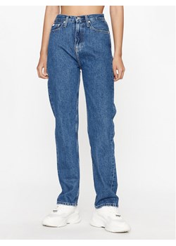 Calvin Klein Jeans Jeansy J20J221796 Niebieski Straight Fit ze sklepu MODIVO w kategorii Jeansy damskie - zdjęcie 181172748